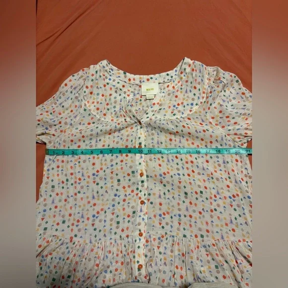 Anthropologie Cream Women's Top/dress in size medium - Picture 14 of 14